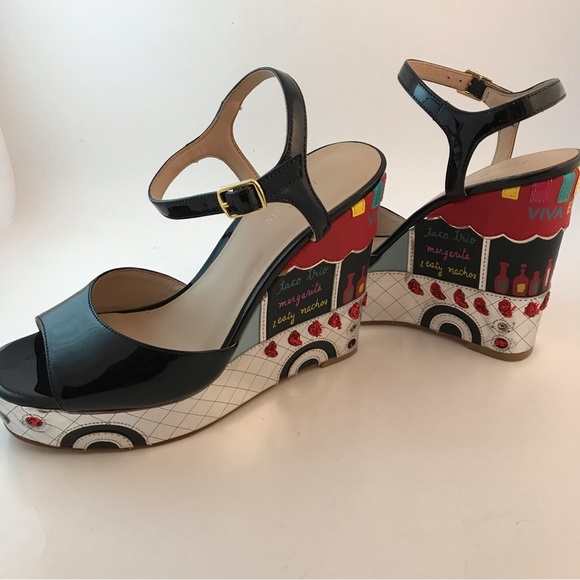 Kate Spade Dora Taco Truck Patent Leather Shoes Size 7.5 - Picture 5 of 13